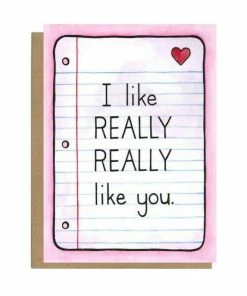 Grey House Goods I Like Really Really Like You Card Lifestyle + Home