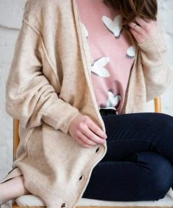 Grey House Goods Double Heart Printed Top Apparel