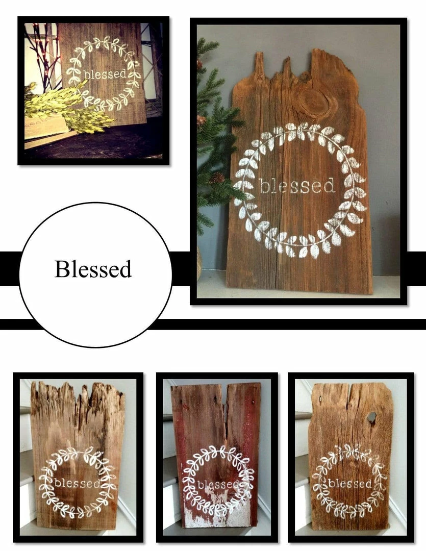 Grey House Goods Lifestyle + Home Blessed Sign 1 Grey House Goods Lifestyle + Home Blessed Sign