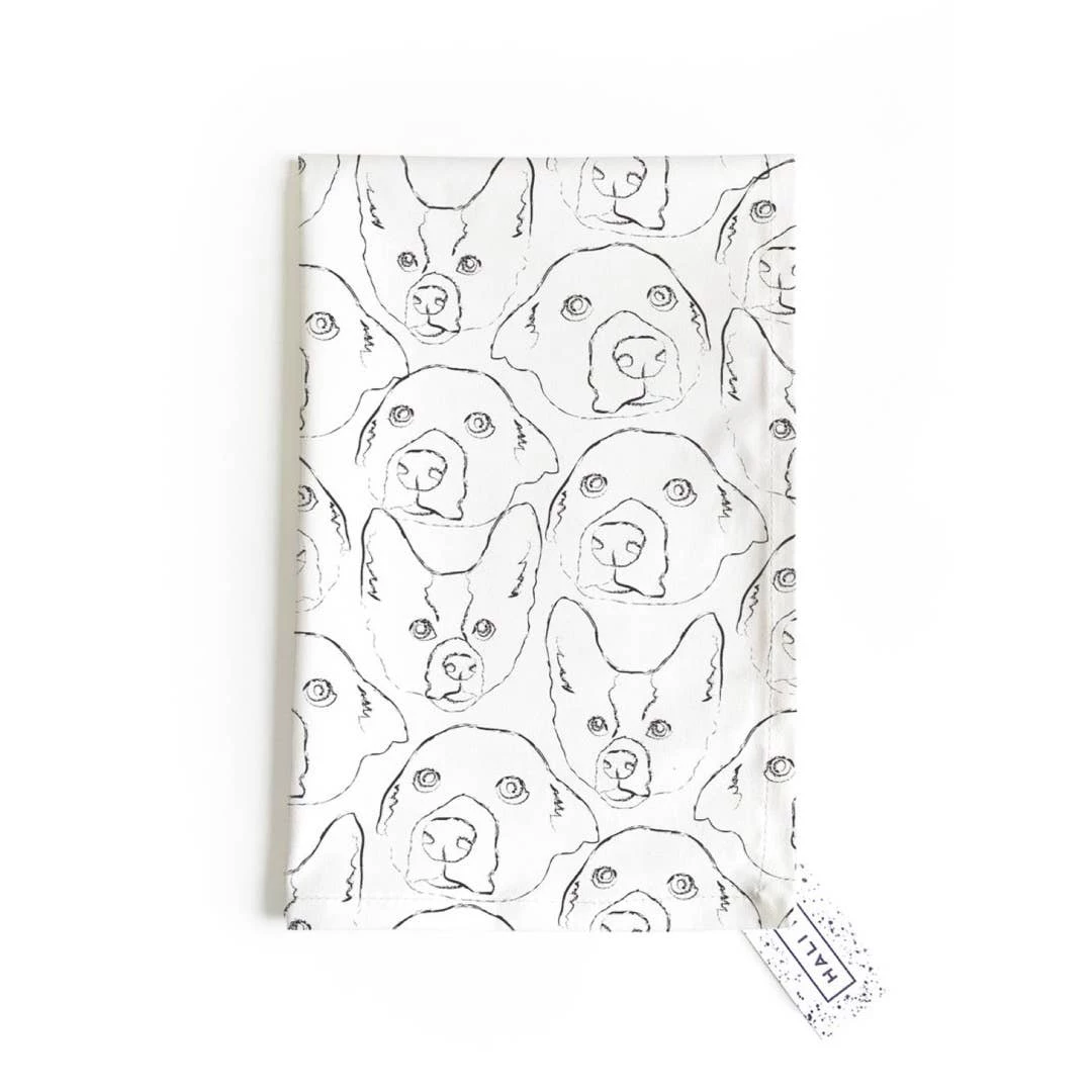 Hali Hali LLC Tea Towel - Doggie 1 Hali Hali LLC Tea Towel - Doggie