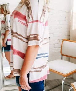 Hopely Apparel Kennedy Painterly Stripe Top 6 Hopely Apparel Kennedy Painterly Stripe Top
