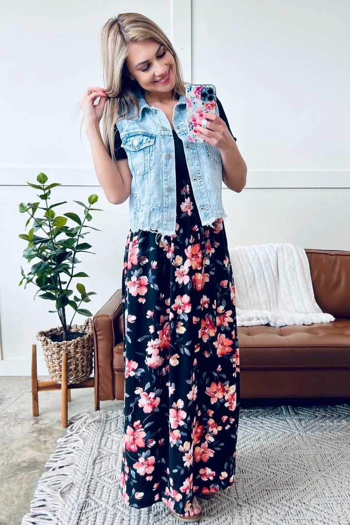 No Ship Drop Ship Short And Sweet Distressed Denim Vest By Risen 9 No Ship Drop Ship Short And Sweet Distressed Denim Vest By Risen