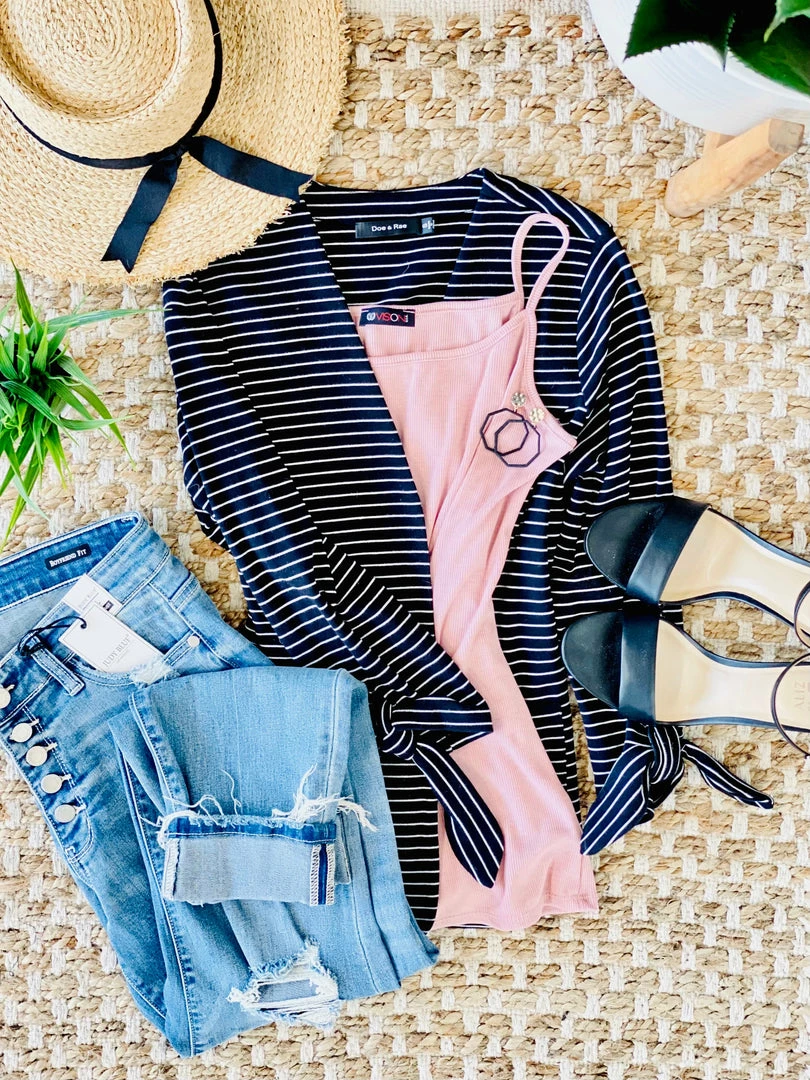 No Ship Drop Ship We're In Business Now Knit Blazer In Black & White 20 No Ship Drop Ship We're In Business Now Knit Blazer In Black & White