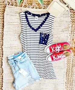 No Ship Drop Ship You're My Lucky Star Sleeveless Top