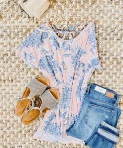 No Ship Drop Ship Keep Your Florals Close In Soft Blush