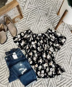 No Ship Drop Ship Remember When Floral Top In Witching Hour Apparel