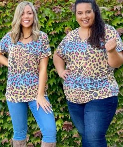 Boutique Simplified Sunset In The Rainforest Boyfriend Tee