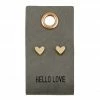 Santa Barbara Design Studio By Creative Brands Leather Tag With Earrings - Heart
