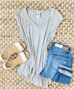 No Ship Drop Ship Iron Out The Details In Light Gray Apparel