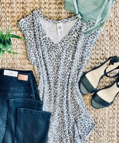 No Ship Drop Ship Iron Out The Details Asymmetrical Top In Leopard