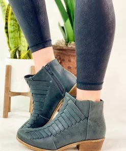 Not Rated Isabel Booties In Teal Apparel