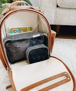 Itzy Ritzy Motherhood + Moments Coffee & Cream Travel Diaper Bag Packing Cubes