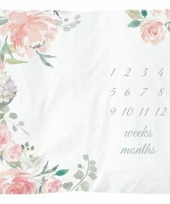 Itzy Ritzy *NEW* Cutie Captures™ Floral Milestone Blanket