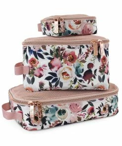 Itzy Ritzy Blush Floral Travel Diaper Bag Packing Cubes Motherhood + Moments
