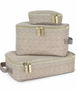 Itzy Ritzy Taupe Travel Diaper Bag Packing Cubes Motherhood + Moments