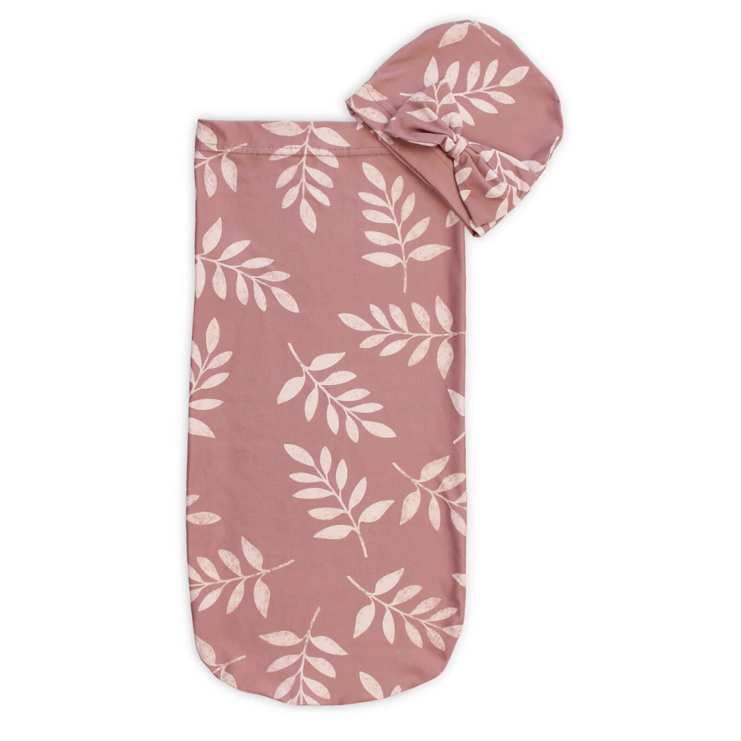 Itzy Ritzy Cutie Cocoon™ Mauve Floral Matching Cocoon & Hat Sets 1 Itzy Ritzy Cutie Cocoon™ Mauve Floral Matching Cocoon & Hat Sets