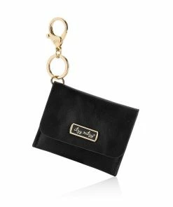 Itzy Ritzy NEW Black Itzy Mini Wallet™ Card Holder & Key Chain Charm