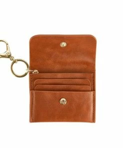 Itzy Ritzy NEW Cognac Itzy Mini Wallet™ Card Holder & Key Chain Charm