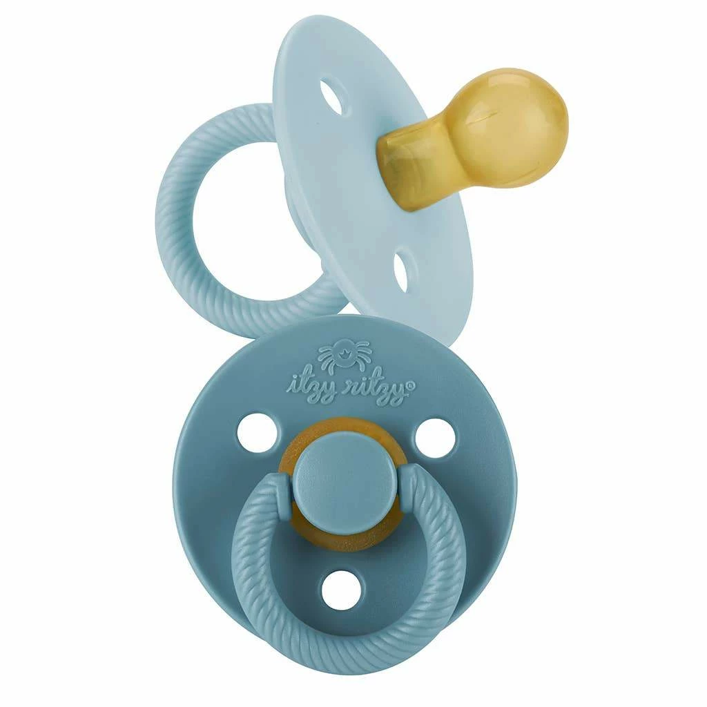 Itzy Ritzy Apparel NEW Itzy Soother™ Blue Natural Rubber Pacifier Sets 1 Itzy Ritzy Apparel NEW Itzy Soother™ Blue Natural Rubber Pacifier Sets