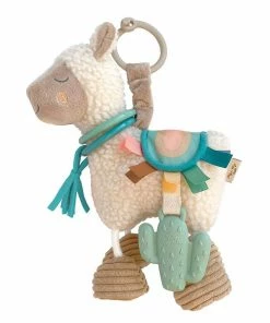 Itzy Ritzy NEW Link & Love™ Llama Activity Plush Silicone Teether Toy Motherhood + Moments