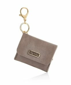 Itzy Ritzy NEW Taupe Itzy Mini Wallet™ Card Holder & Key Chain Charm Apparel