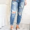 Apparel Feelin' Fine Mid-rise Destroyed Judy Blue Boyfriend