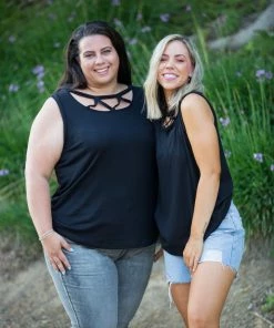 Boutique Simplified Criss Cross You Don't Stop - Black