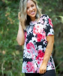 Boutique Simplified Time For Change Ruffled Lace Top