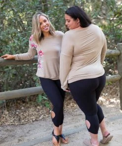 Boutique Simplified Side With Love Long Sleeve Top