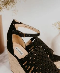 Not Rated Juti Wedges In Black Apparel