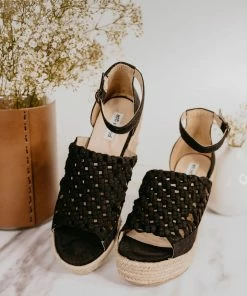Not Rated Juti Wedges In Black Apparel