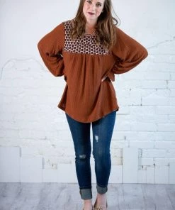 Kori Tops Crochet Mixed Thermal Top (GHG-M)