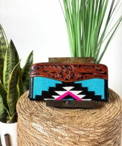 La Mirada Jewelry + Handbags + Accessories Odessa Hand Tooled Saddle Blanket Wallet