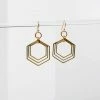 Larissa Loden Jewelry Jewelry + Handbags + Accessories Concentric Hexagon Earrings