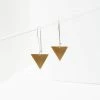 Larissa Loden Jewelry Gold Triangle Earrings