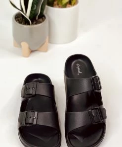 Apparel Qupid Lennie Slides In Black