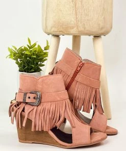 Shoes Naughty Monkey L'Roy Wedge In Brick