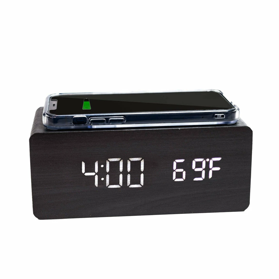 Mad Man Alarm Clock With Wireless Charging Station Apparel 1 Mad Man Alarm Clock With Wireless Charging Station Apparel