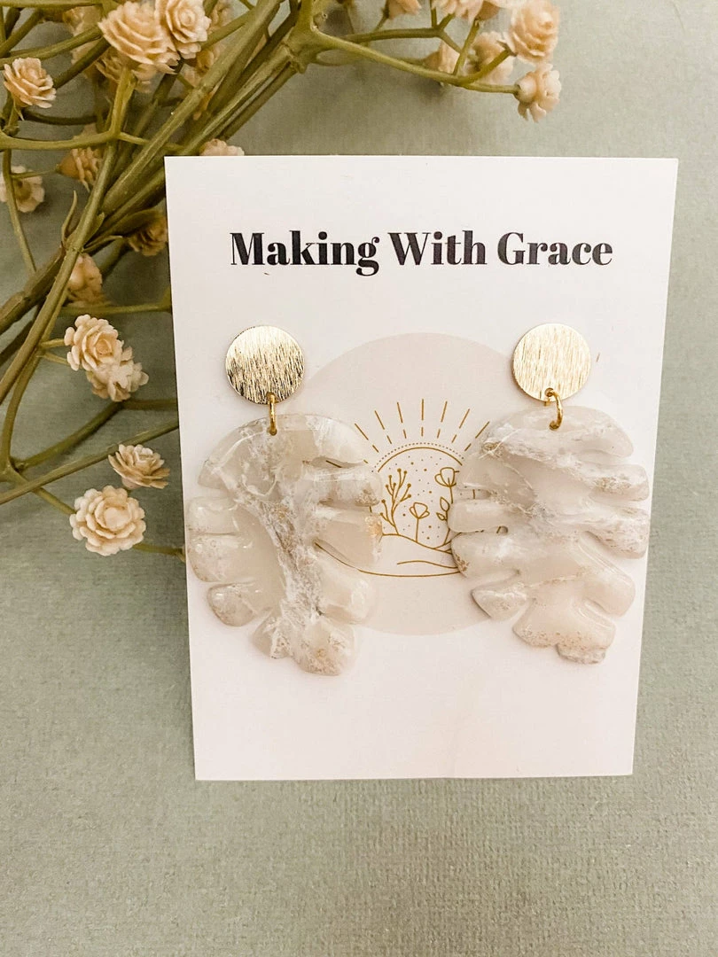 Making With Grace Faux Marbled Monstera 1 Making With Grace Faux Marbled Monstera