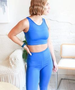 Eco Friendly Mono B Sports Bra In Royal Blue Apparel 15 Eco Friendly Mono B Sports Bra In Royal Blue Apparel