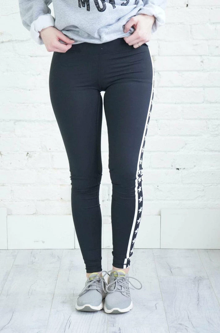 Mono B Apparel Highwaist Stars & Stripes Leggings 5 Mono B Apparel Highwaist Stars & Stripes Leggings