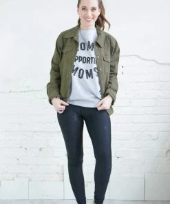 Mono B Trousers + Leggings + Denim Star Foil Highwaist Leggings