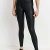 Mono B Tripple Zippered Pocket Foil Leggings