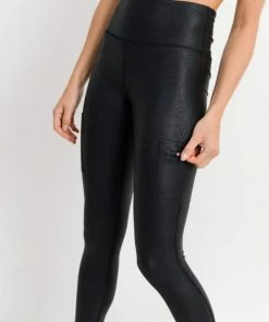 Mono B Tripple Zippered Pocket Foil Leggings 15 Mono B Tripple Zippered Pocket Foil Leggings