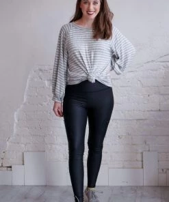 Mono B Tripple Zippered Pocket Foil Leggings 18 Mono B Tripple Zippered Pocket Foil Leggings