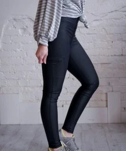 Mono B Tripple Zippered Pocket Foil Leggings 20 Mono B Tripple Zippered Pocket Foil Leggings