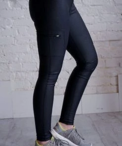 Mono B Tripple Zippered Pocket Foil Leggings 21 Mono B Tripple Zippered Pocket Foil Leggings