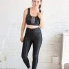 Mono B Foil Scale Black Sports Bra