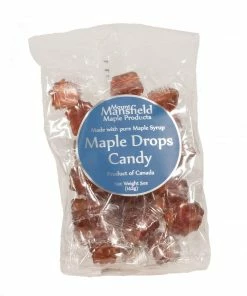 Mount Mansfield Maple Maple Drops Candy 5oz Clear Bag