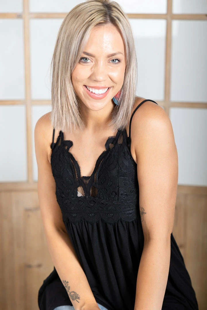 Boutique Simplified Complete Me Tunic - Black 3 Boutique Simplified Complete Me Tunic - Black